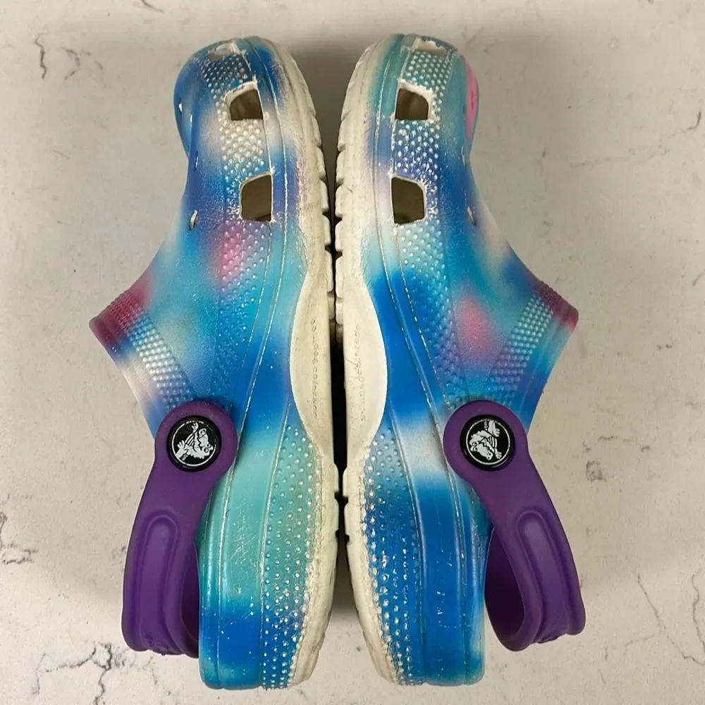 Crocs Classic Clog Solarized Tie Dye Kids Junior Size 2